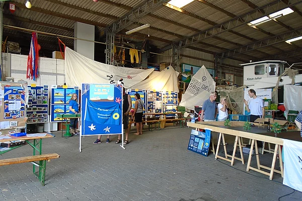 Blick in die Halle am Hafen