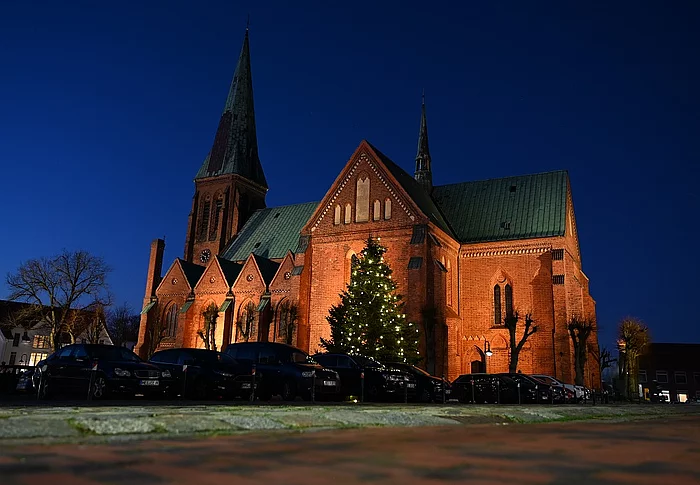 Dom zu Weihnachten Dom und Weihnachtsbaum