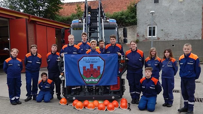 Mitglieder der Jugendfeuerwehr Meldorf