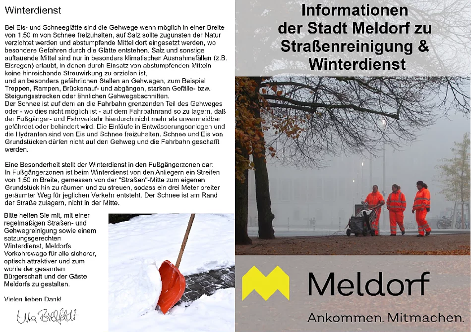 Informationen zu Strassenreinigung und Winterdienst